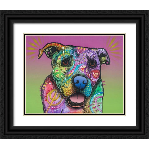 Fiona Black Ornate Wood Framed Art Print with Double Matting by Dean Russo Collection