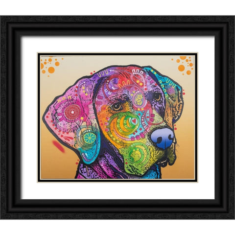 Samson Black Ornate Wood Framed Art Print with Double Matting by Dean Russo Collection