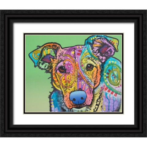 Fina Custom Black Ornate Wood Framed Art Print with Double Matting by Dean Russo Collection