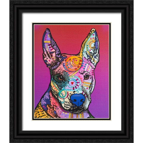 Annabelle Custom-003 Black Ornate Wood Framed Art Print with Double Matting by Dean Russo Collection