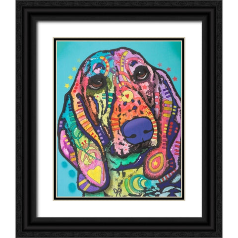 Austin Black Ornate Wood Framed Art Print with Double Matting by Dean Russo Collection