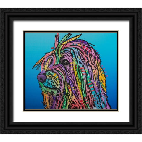 Scarlett Black Ornate Wood Framed Art Print with Double Matting by Dean Russo Collection