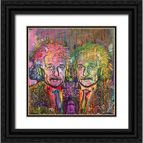 Einsteins Reflection Black Ornate Wood Framed Art Print with Double Matting by Dean Russo Collection