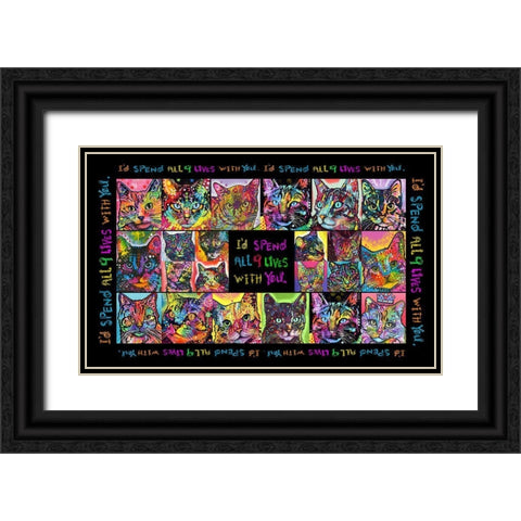 Catamat 1 Black Ornate Wood Framed Art Print with Double Matting by Dean Russo Collection