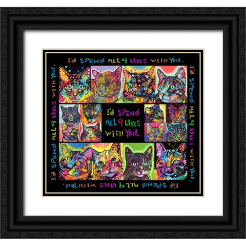 Catamat 3 Black Ornate Wood Framed Art Print with Double Matting by Dean Russo Collection