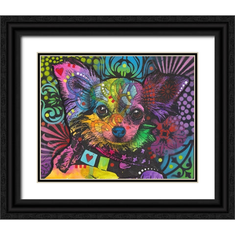 Chi Chi Black Ornate Wood Framed Art Print with Double Matting by Dean Russo Collection