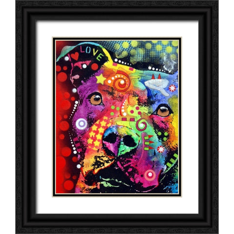 Thoughtful Pit Classic Black Ornate Wood Framed Art Print with Double Matting by Dean Russo Collection