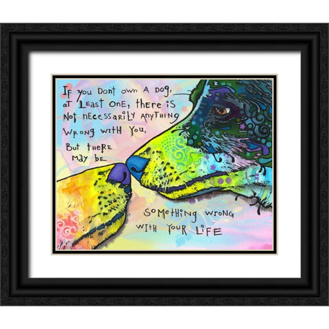 Of Life and Dog Black Ornate Wood Framed Art Print with Double Matting by Dean Russo Collection