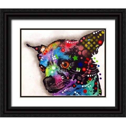 CHICHI Black Ornate Wood Framed Art Print with Double Matting by Dean Russo Collection