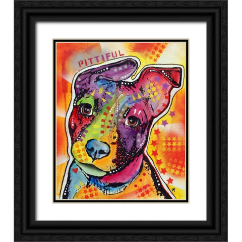 Pittiful Black Ornate Wood Framed Art Print with Double Matting by Dean Russo Collection