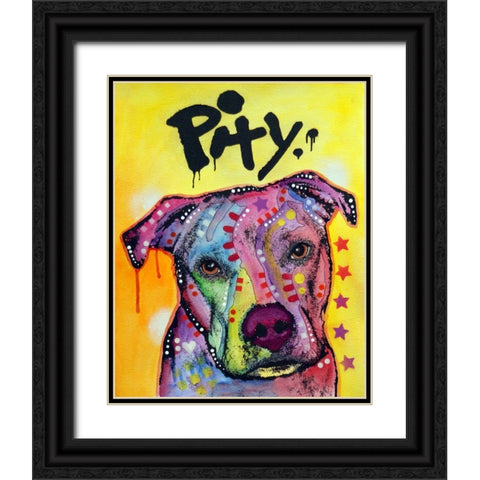 Pity II Black Ornate Wood Framed Art Print with Double Matting by Dean Russo Collection