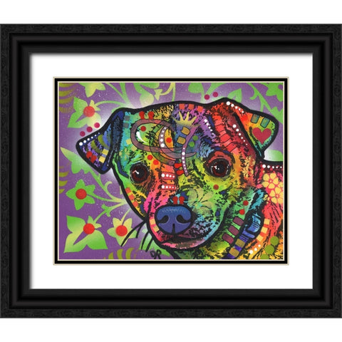 Farley Black Ornate Wood Framed Art Print with Double Matting by Dean Russo Collection