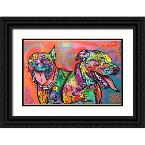 Double the Fun Black Ornate Wood Framed Art Print with Double Matting by Dean Russo Collection