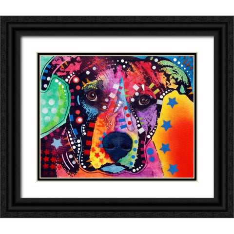 B1 Black Ornate Wood Framed Art Print with Double Matting by Dean Russo Collection