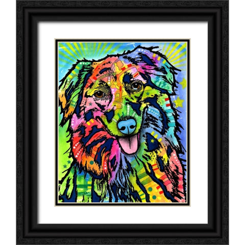 Gwynnie Black Ornate Wood Framed Art Print with Double Matting by Dean Russo Collection