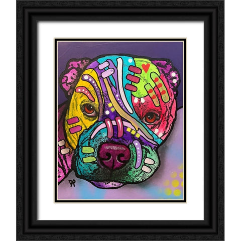 Rex Black Ornate Wood Framed Art Print with Double Matting by Dean Russo Collection