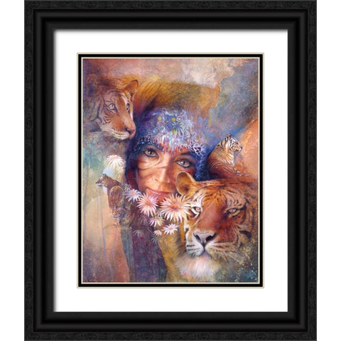 Bengali Sunrise Black Ornate Wood Framed Art Print with Double Matting by Lund, Denton