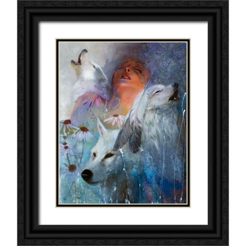 Dreamsongs Black Ornate Wood Framed Art Print with Double Matting by Lund, Denton