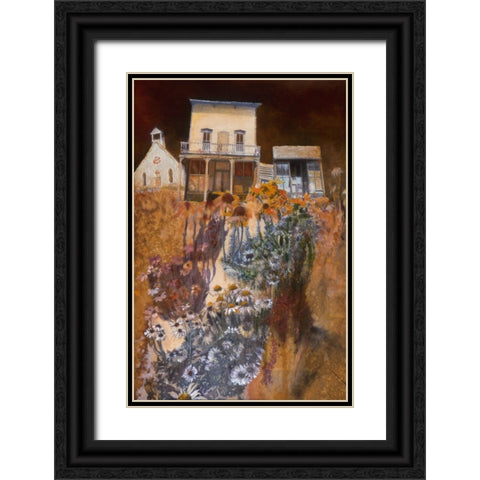 Cambria Black Ornate Wood Framed Art Print with Double Matting by Lund, Denton