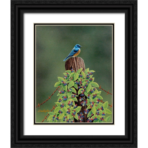 Keeping Watch Black Ornate Wood Framed Art Print with Double Matting by Engler, Don