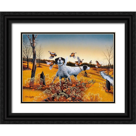 Opening Day Black Ornate Wood Framed Art Print with Double Matting by Engler, Don