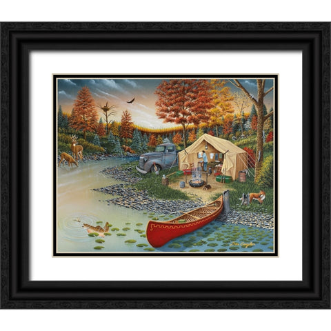Home away from Home Black Ornate Wood Framed Art Print with Double Matting by Engler, Don