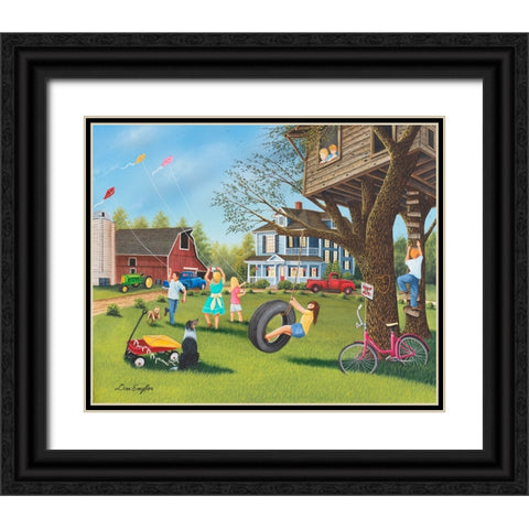 Chores Done Black Ornate Wood Framed Art Print with Double Matting by Engler, Don