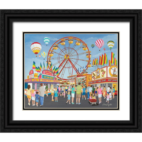 County Fair Black Ornate Wood Framed Art Print with Double Matting by Engler, Don