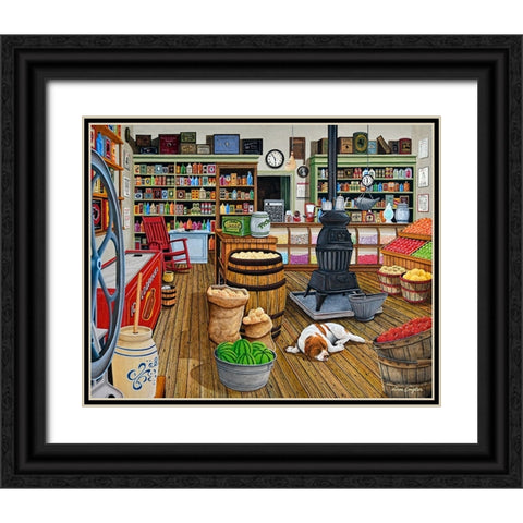 I Remember When Black Ornate Wood Framed Art Print with Double Matting by Engler, Don