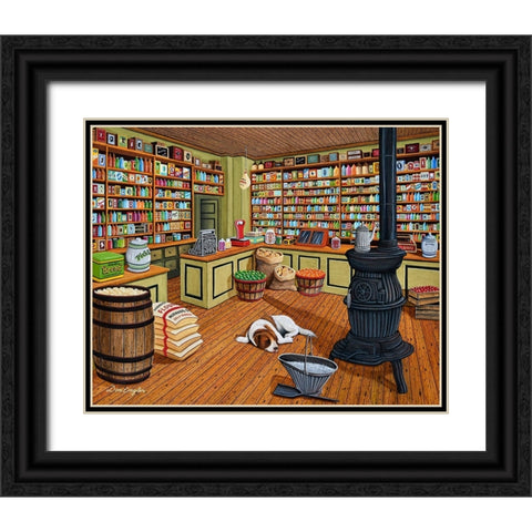 Anything You Need Black Ornate Wood Framed Art Print with Double Matting by Engler, Don