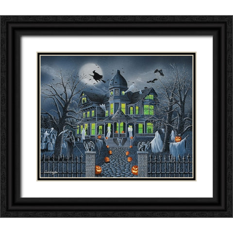 Ghostly Gathering Black Ornate Wood Framed Art Print with Double Matting by Engler, Don