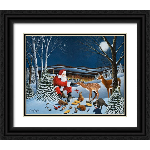 Peace on Earth Black Ornate Wood Framed Art Print with Double Matting by Engler, Don