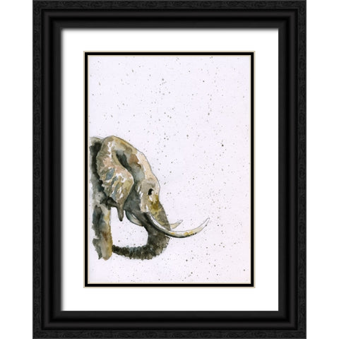 058a Black Ornate Wood Framed Art Print with Double Matting by Steel, Emma
