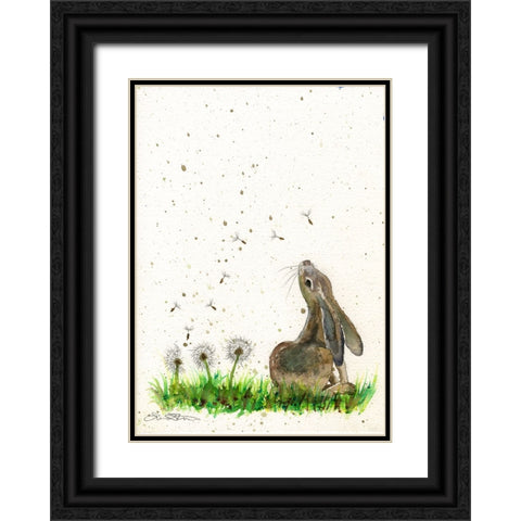 101a Black Ornate Wood Framed Art Print with Double Matting by Steel, Emma