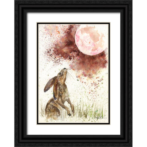 098a Black Ornate Wood Framed Art Print with Double Matting by Steel, Emma