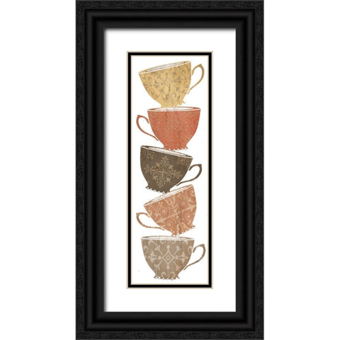 Coffee I Black Ornate Wood Framed Art Print with Double Matting by Clark, Erin