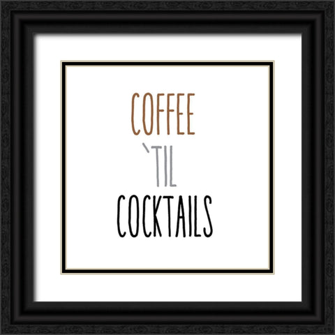 Coffee Black Ornate Wood Framed Art Print with Double Matting by Clark, Erin