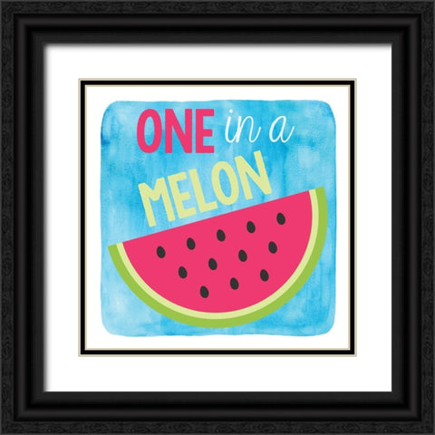 Melon Black Ornate Wood Framed Art Print with Double Matting by Clark, Erin