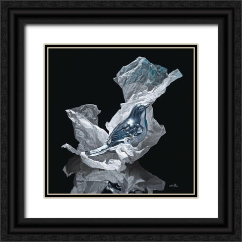 Early Bird Black Ornate Wood Framed Art Print with Double Matting by Chartier, Francois