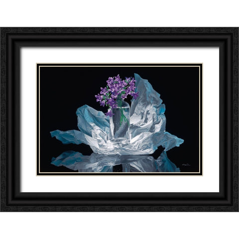 Just for You Black Ornate Wood Framed Art Print with Double Matting by Chartier, Francois