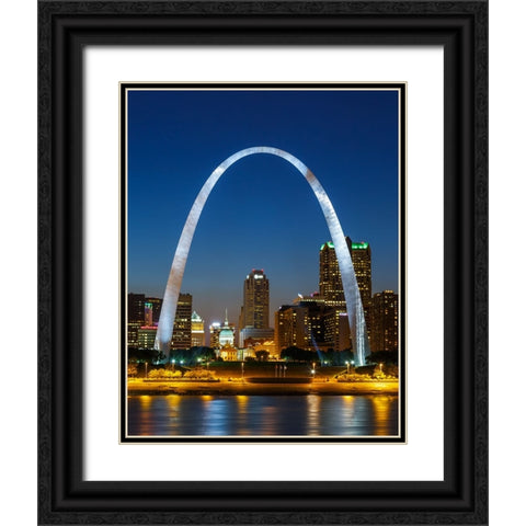 Gateway Vertical Black Ornate Wood Framed Art Print with Double Matting by Galloimages Online
