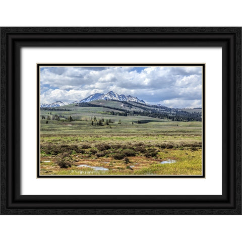 Electric Peak Black Ornate Wood Framed Art Print with Double Matting by Galloimages Online