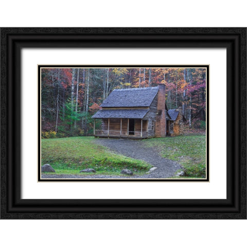 Henry Whitehead Place Black Ornate Wood Framed Art Print with Double Matting by Galloimages Online