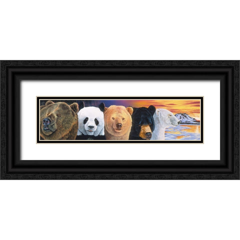 Connections 1 Black Ornate Wood Framed Art Print with Double Matting by Stevenson, Graeme