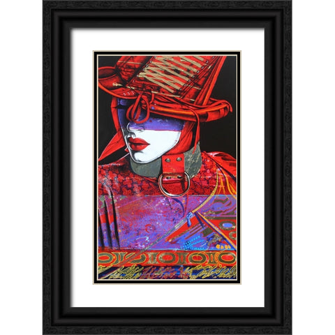 Devine Devil Black Ornate Wood Framed Art Print with Double Matting by Stevenson, Graeme