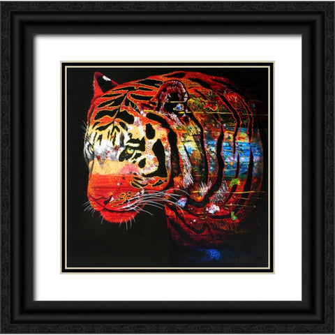 In The Forest Of The Night Black Ornate Wood Framed Art Print with Double Matting by Stevenson, Graeme