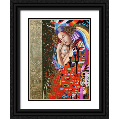 Kylies Love Black Ornate Wood Framed Art Print with Double Matting by Stevenson, Graeme