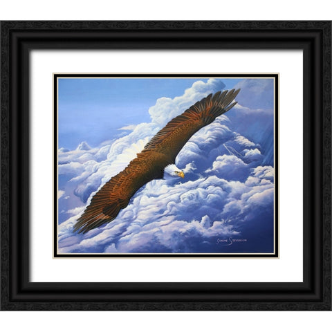Lifted To The Sky Black Ornate Wood Framed Art Print with Double Matting by Stevenson, Graeme
