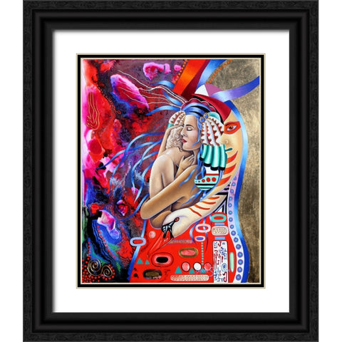 My Child Black Ornate Wood Framed Art Print with Double Matting by Stevenson, Graeme