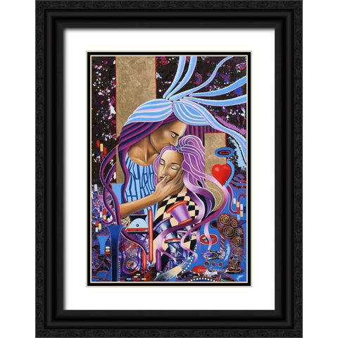 My Love Black Ornate Wood Framed Art Print with Double Matting by Stevenson, Graeme